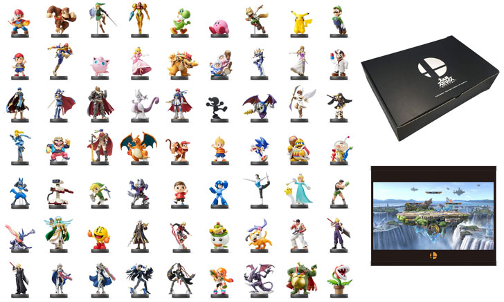 AmazonサイバーマンデーでスマブラSP「amiibo63種セット」が数量
