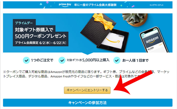 Amazonギフト券 配送タイプ 5000円以上購入で500円クーポンプレゼント