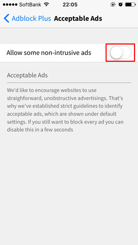 Allow some non-intrusive ads